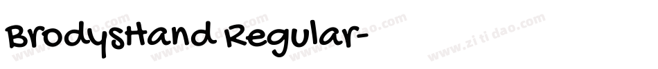 BrodysHand Regular字体转换